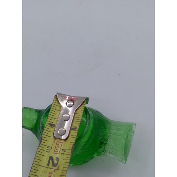 Vtg. Unmarked Possibly L. G Wright Mold Green Bird Glass Open Salt READ - Picture 10 of 14
